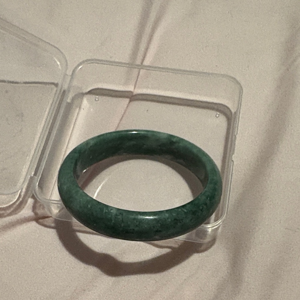 Green Jade Bangle Bracelet